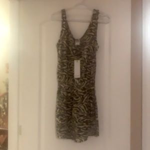 Romper black and beige size small